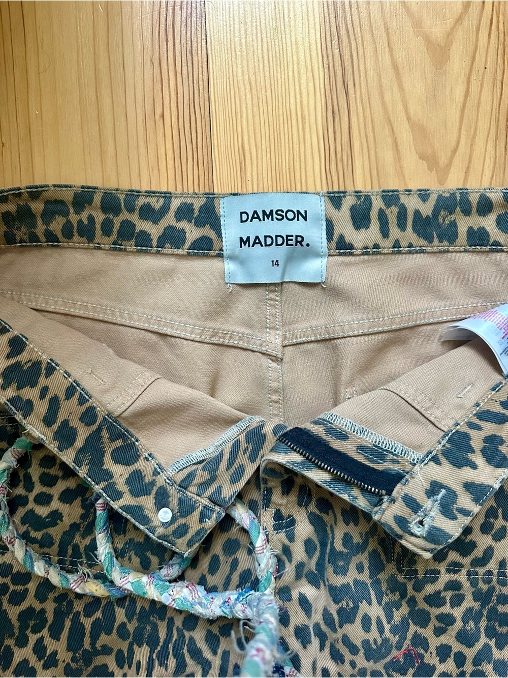 Damson Madder Dion Jeans, Leopard, UK14/US12 - Picture 2 of 9